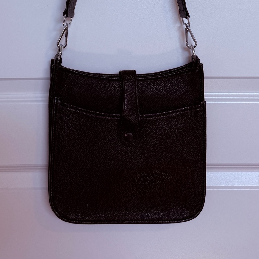 Designer Style Black Crossbody Bag